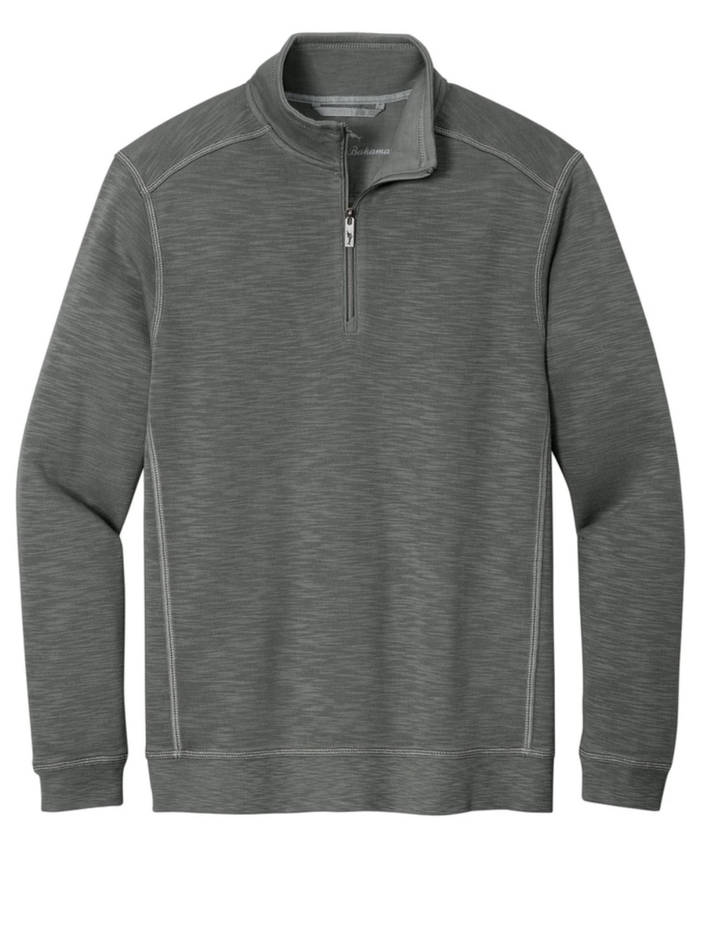 Tommy Bahama Men's Half -Zip Sweater in Tea Leaf Signature Logo Marlin 3XL